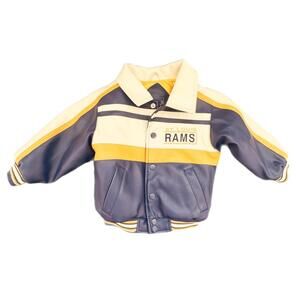 NFL St. Louis Rams Kids Faux Leather Jacket - Size 2T